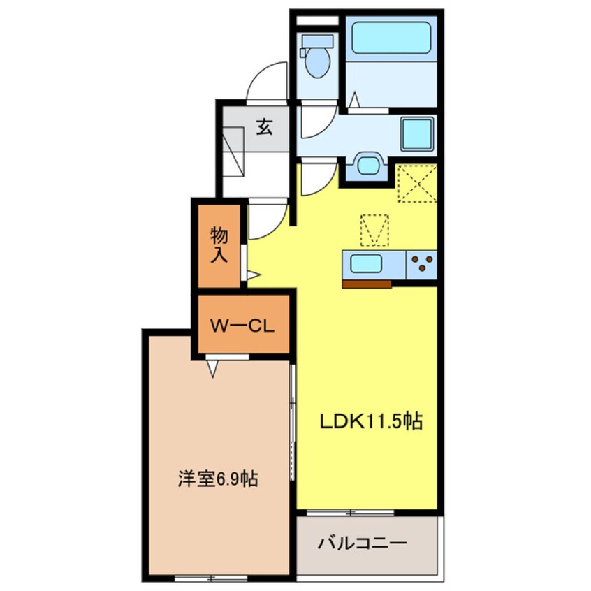 間取図 リーフ　Ⅱ