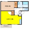 アレイ２１ Ａ 1LDKの間取り