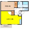 アレイ２１ Ａ 1LDKの間取り