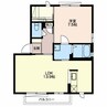 ファミリエＡ 1LDKの間取り