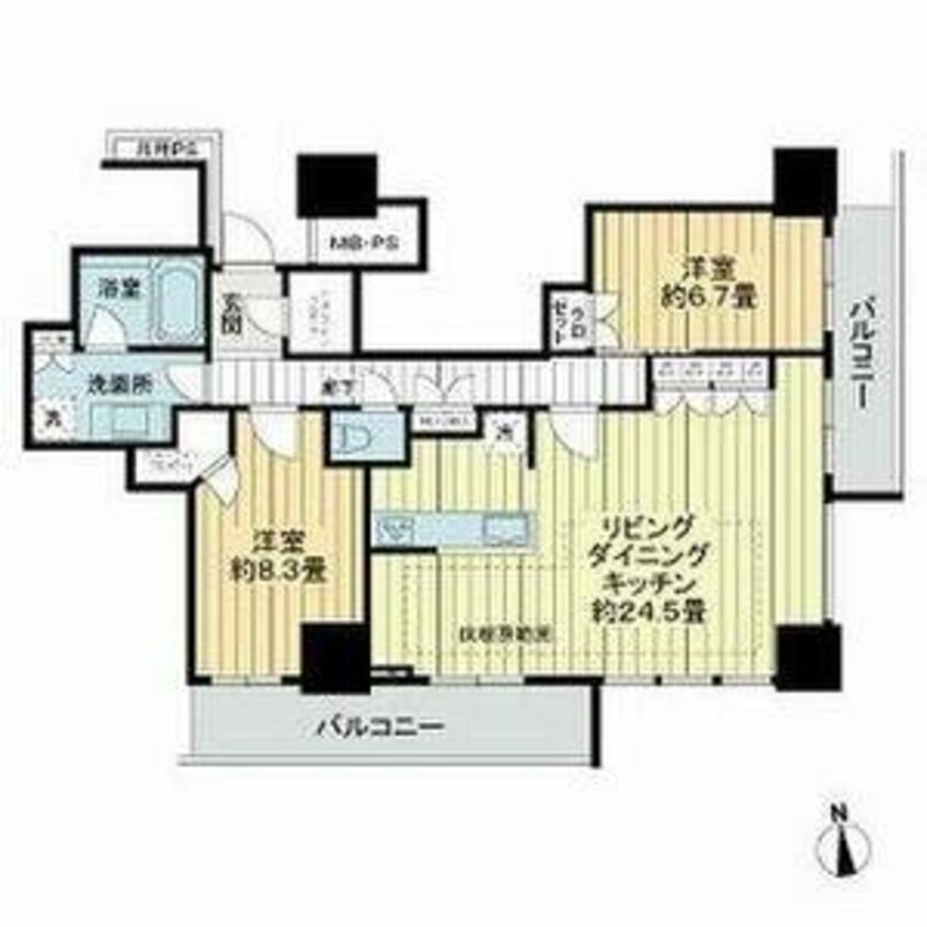 間取図 ライオンズ岐阜プレミストタワー35