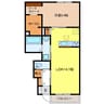 D-ROOM Fourth　A棟 1LDKの間取り