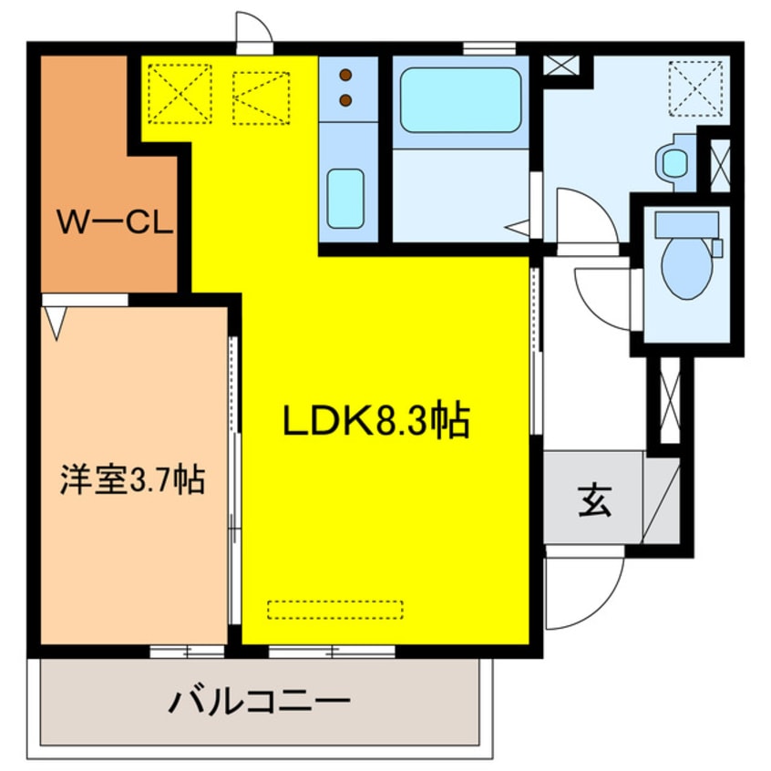 間取図 フラットアイランド