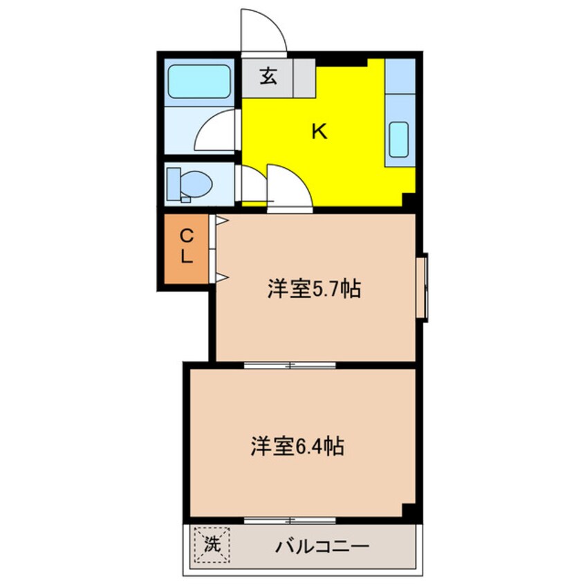 間取図 Ｓｋｙ　Ｃｏｕｒｔ