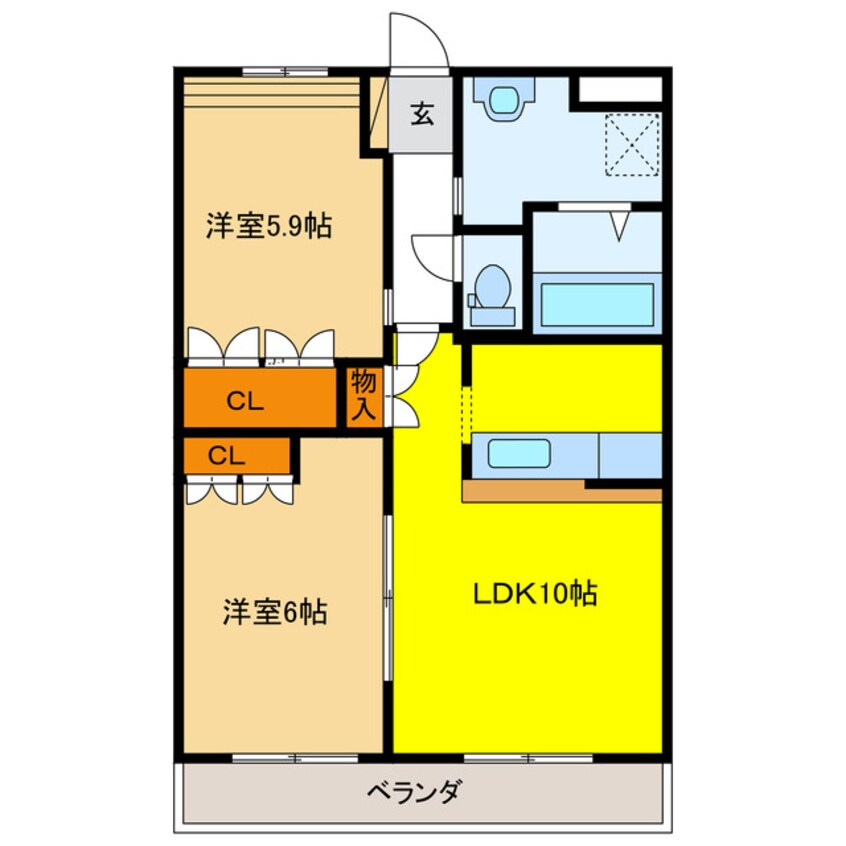 間取図 ラビエールⅡ