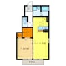 ルーエ岐南　A 1LDKの間取り