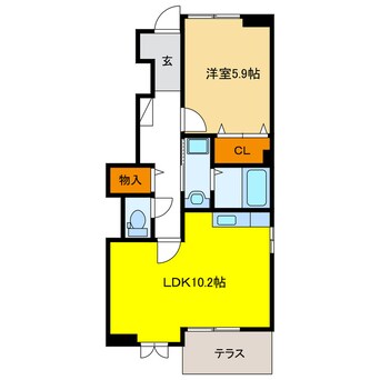 間取図 フローラＳＳＪ