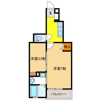 間取図 ハーベストA