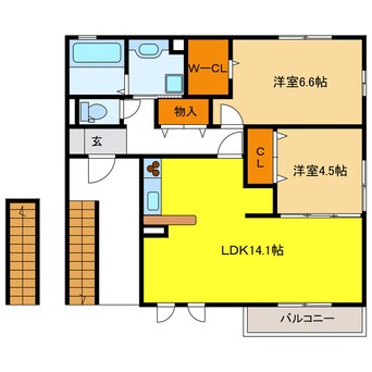 間取図 サン・ブリック北一色