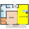 サンライズＳ 1LDKの間取り