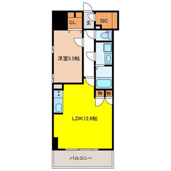 間取図 S-RESIDENCE岐阜駅