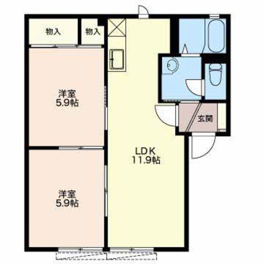 間取図 グリーンとぴあⅡ