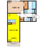 セレスティア岐南 1LDKの間取り
