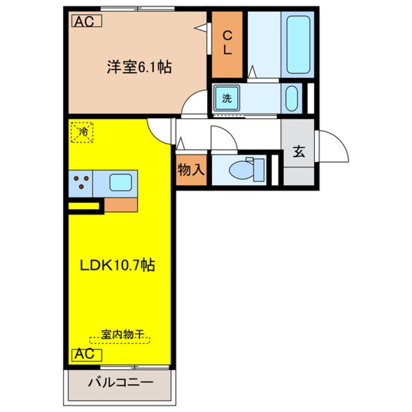 間取図 セレスティア岐南