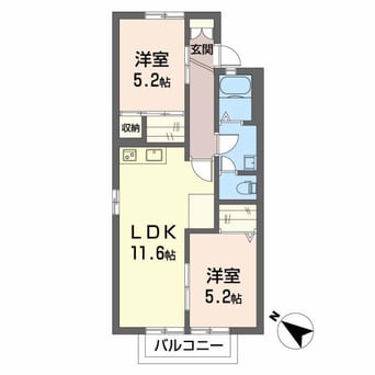 間取図 サンライズA(S)