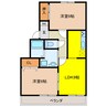 グランドビュー　セイウン 2LDKの間取り