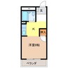 ルーミーみついけ 1Kの間取り