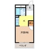 ルーミーみついけ 1Kの間取り