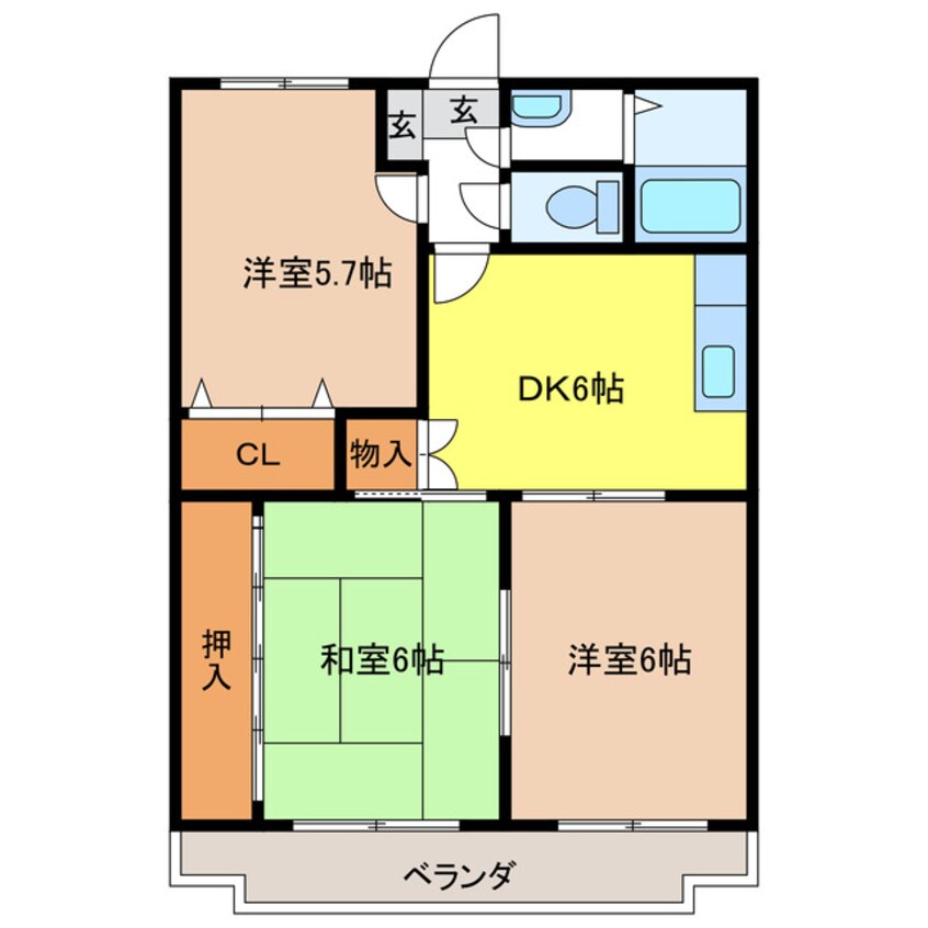 間取図 ア・ドリーム緑ヶ丘