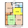 ア・ドリーム緑ヶ丘 3DKの間取り