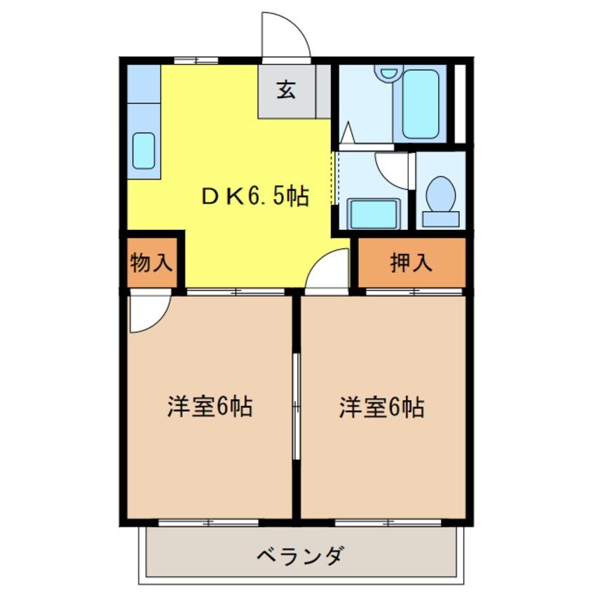 間取図 アーバンハイツ那加