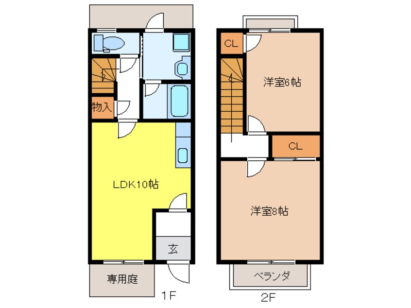 間取図 リジェールガーデンＡ・Ｂ