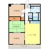 グリーンウッド金武 3LDKの間取り