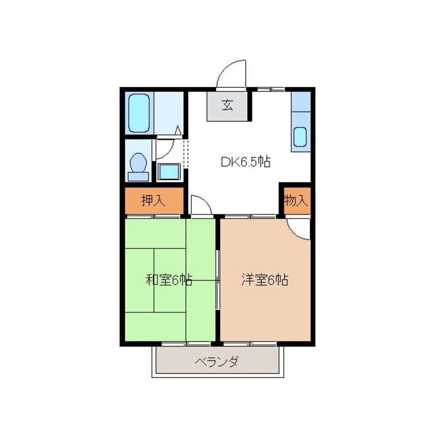 間取図 シティハイツ鵜飼　Ａ