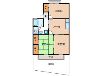 間取図 セジュール水野Ⅰ