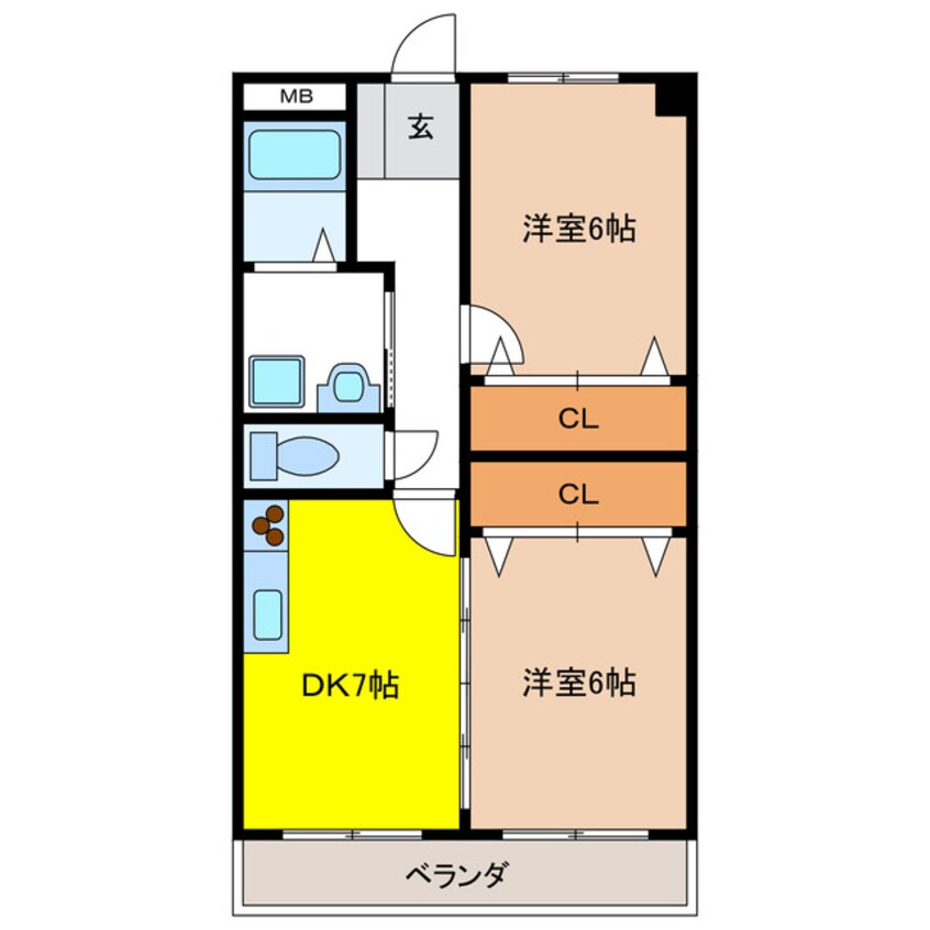 間取図 マンション1stMu