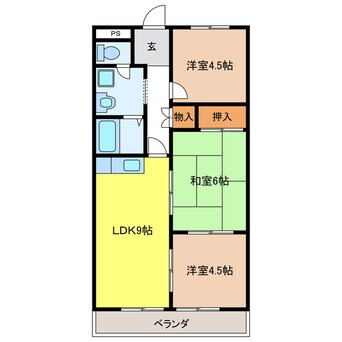 間取図 ハイツ花水木