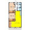 ウヌマタウンＣ 2LDKの間取り