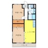 第３マンション加藤 2LDKの間取り