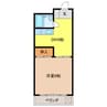 アシスト各務原マンション 1DKの間取り