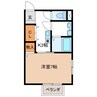 エレガンス 1Kの間取り
