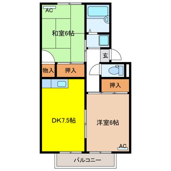 間取図 プレジール林