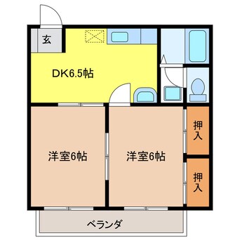 間取図 ニューシティ平賀Ⅰ