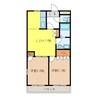 アザレアK 2LDKの間取り