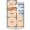 メゾンドサム 3DKの間取り