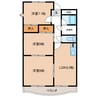 メゾンドサム 3DKの間取り