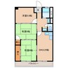 ハイシンフォニー 3DKの間取り