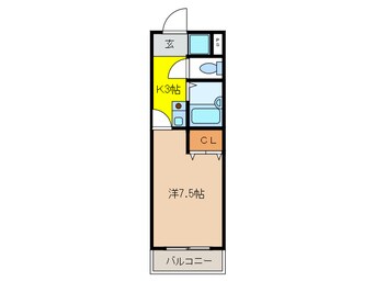 間取図 アベニールウヌマ