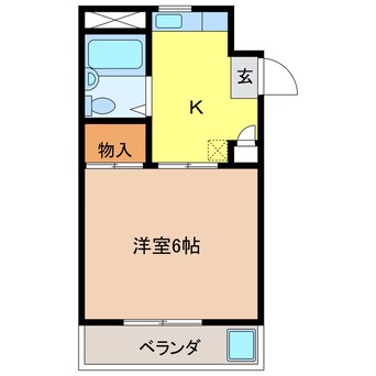 間取図 コテージ東海　中