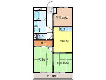 間取図 サンハイツスター