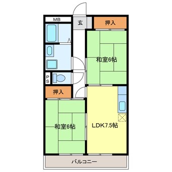 間取図 サンハイツスター