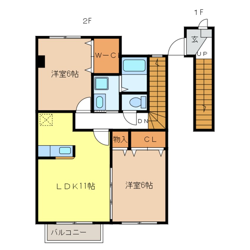 間取図 ファミールひろい