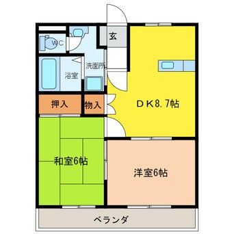 間取図 イーストピア笠松