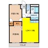 サンシャイン那加 3DKの間取り