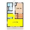 クレア柄山 1LDKの間取り