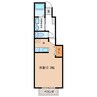 ラ　エスペランサ 1Kの間取り